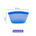 Reusable Silicone Food Storage Bags with Leakproof Airtight Seal