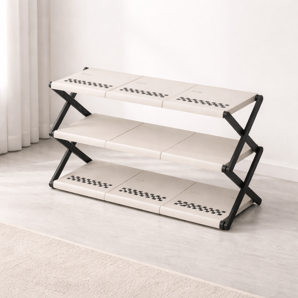Compact Space Foldable Shoe Rack