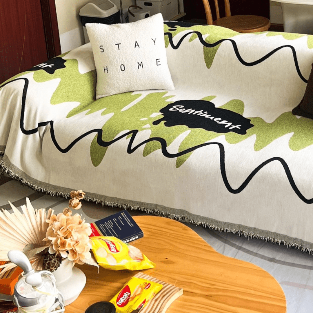 Green Elegance Elegance Chenille Sofa Cover