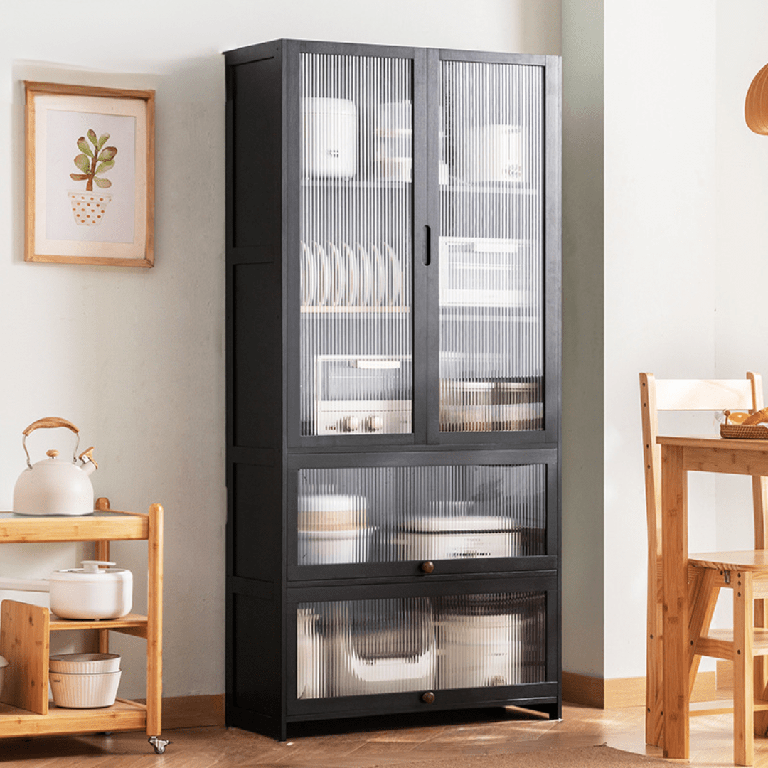 Multipurpose Bamboo Wood Kitchen Storage Rack(80cm)