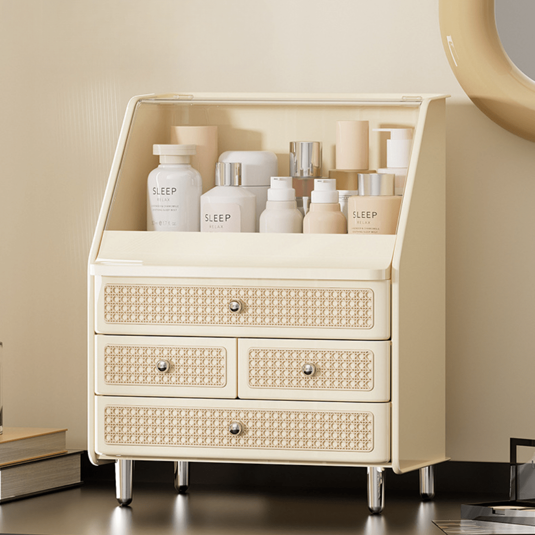 Multi-Layer Drawer Organizer Box for Cosmetics & Jewelry Storage