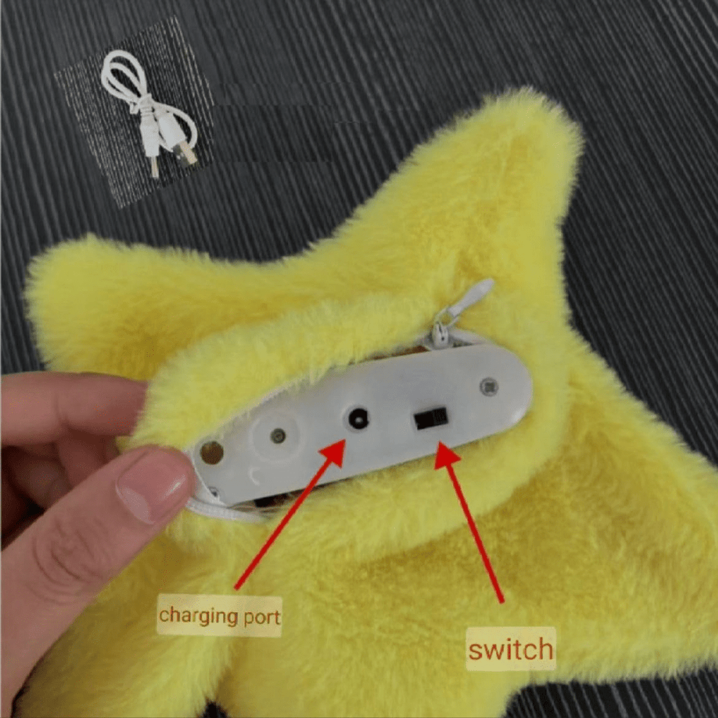 Interactive Bouncing Star Plush Toy