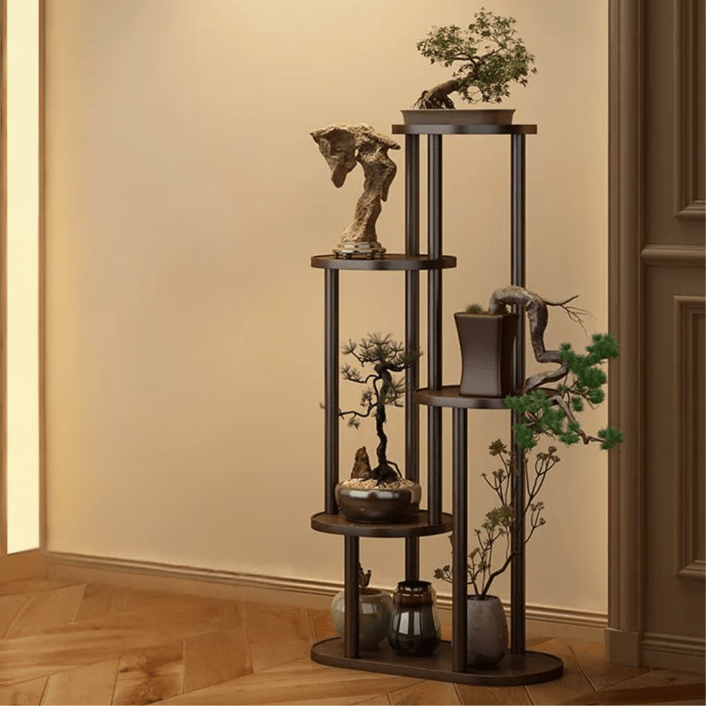 Multi-Layer Retro Design Wood Indoor Plant Stand