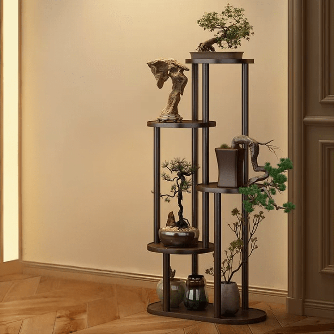 Multi-Layer Retro Design Wood Indoor Plant Stand