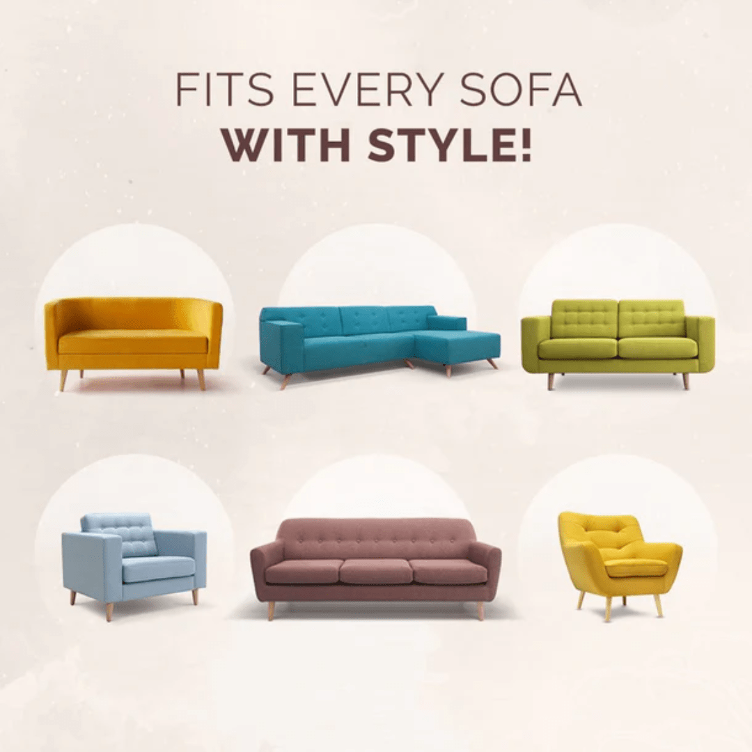 Coffee Elegance Elegance Chenille Sofa Cover