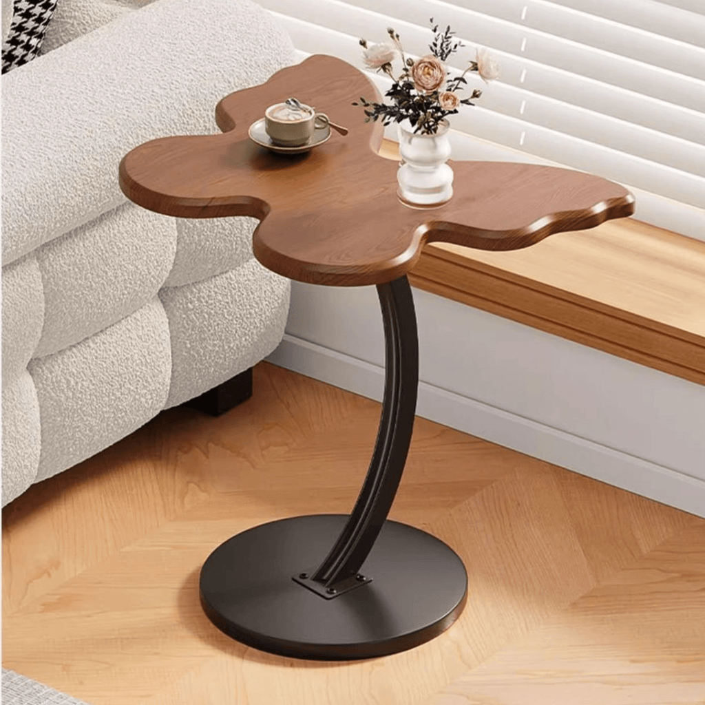 Multi-Purpose Metal Butterfly Bedside Table with Rounded Safe Corners (30cm)