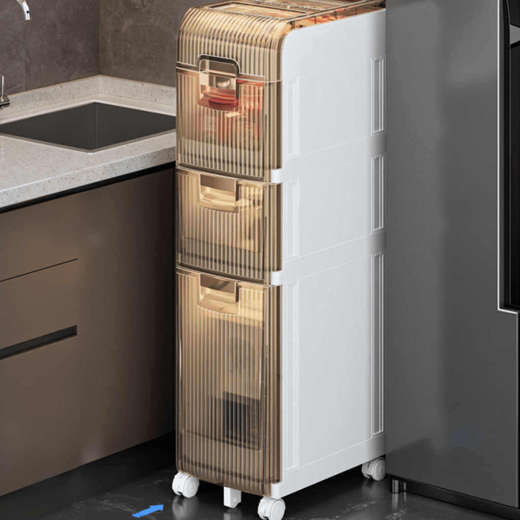 Multipurpose Plastic Bathroom Storage Cabinet