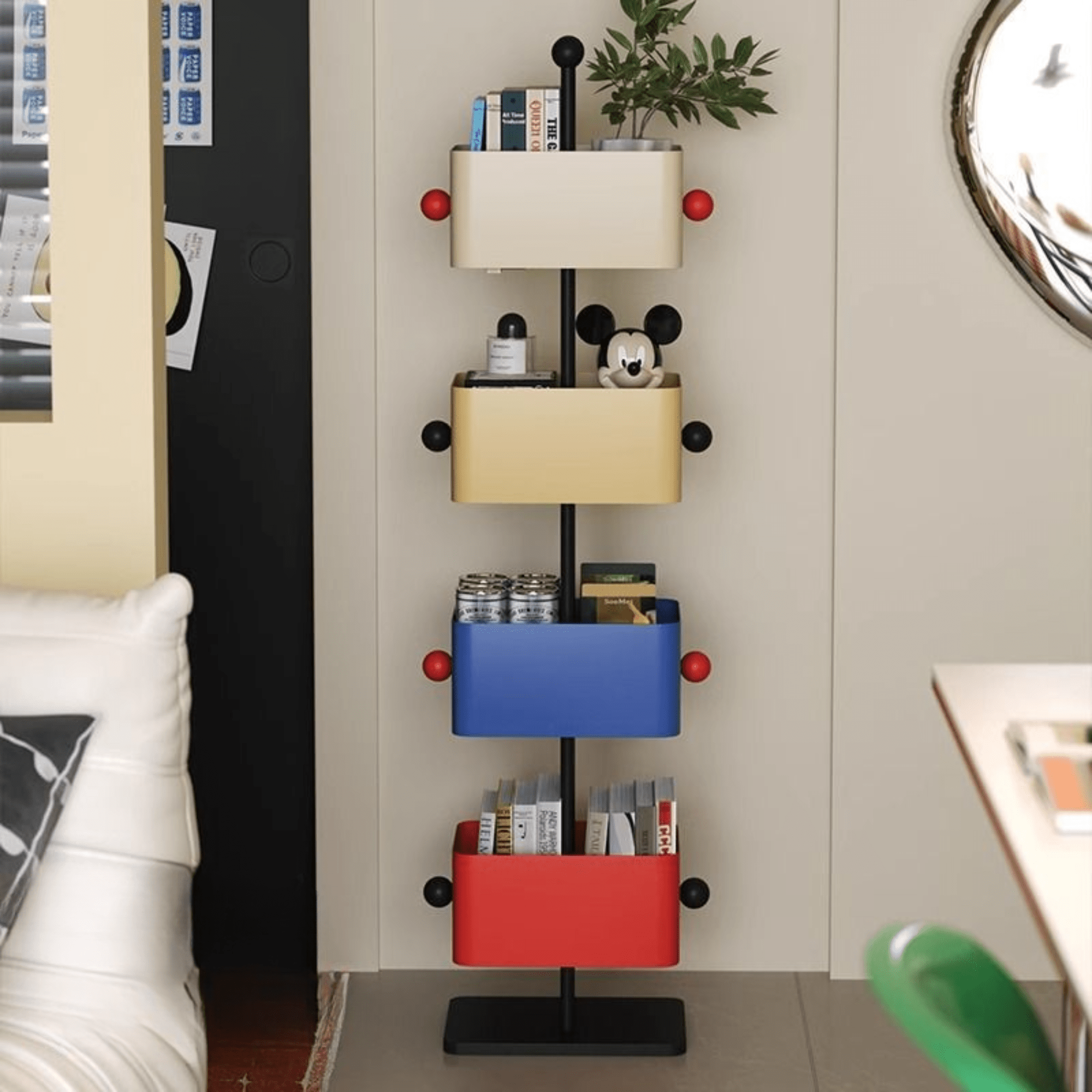Multi-Layer Metal Floor Standing Storage Cabinet