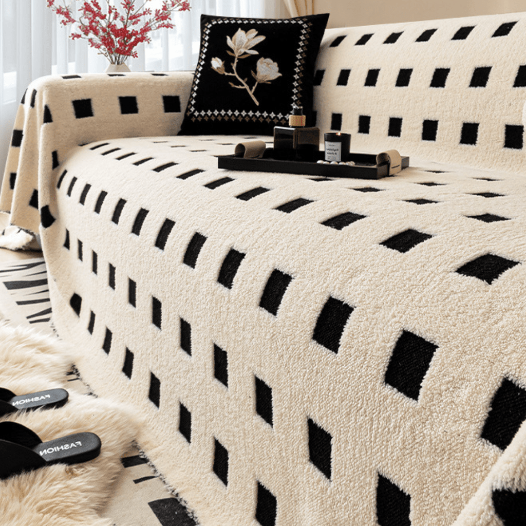 Multi-Purpose Plush Chenille Anti-Slip Full Sofa Cover