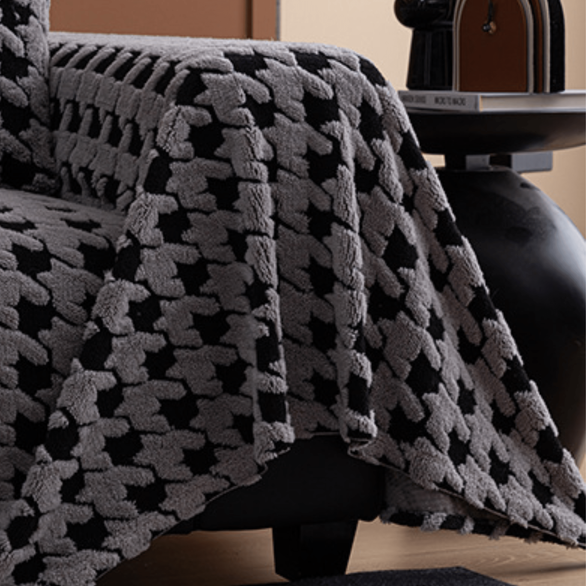 Luxurious Jacquard Sofa Cover (Grey)