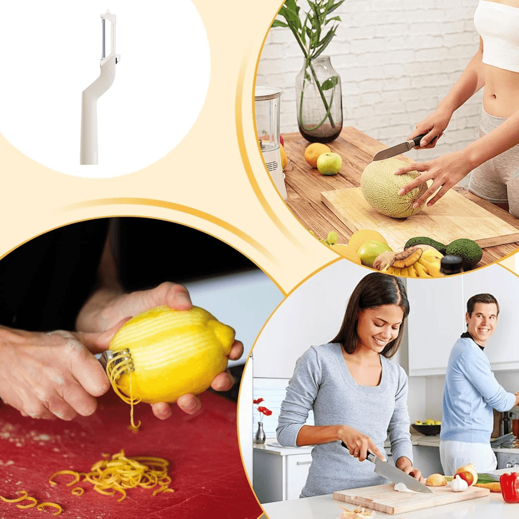 Multi-Functional Stainless Steel Fruit and Vegetable Peeler with Ergonomic Handle