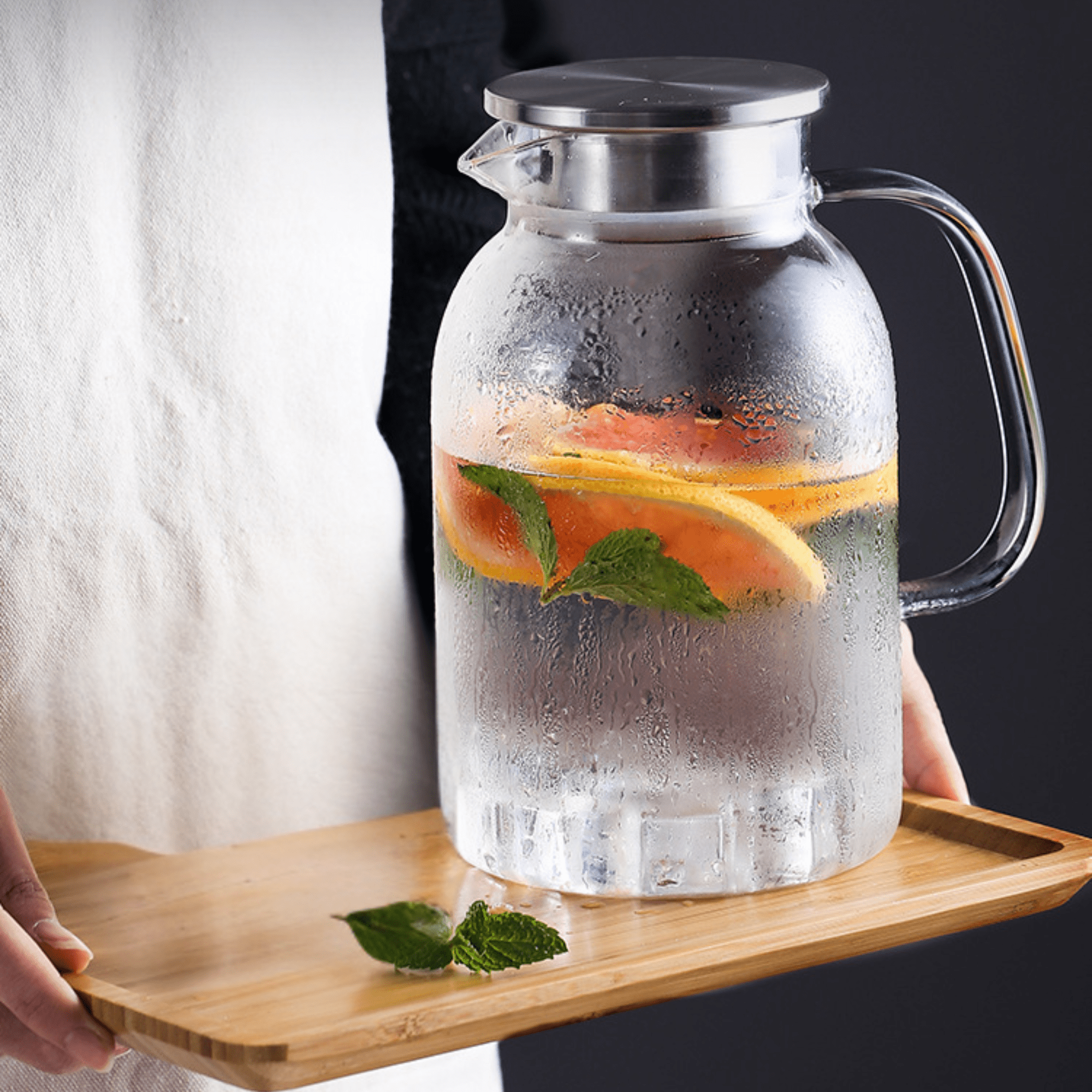 Multi-Purpose Large Capacity Heat-Resistant Borosilicate Glass Kettle - 1800ml