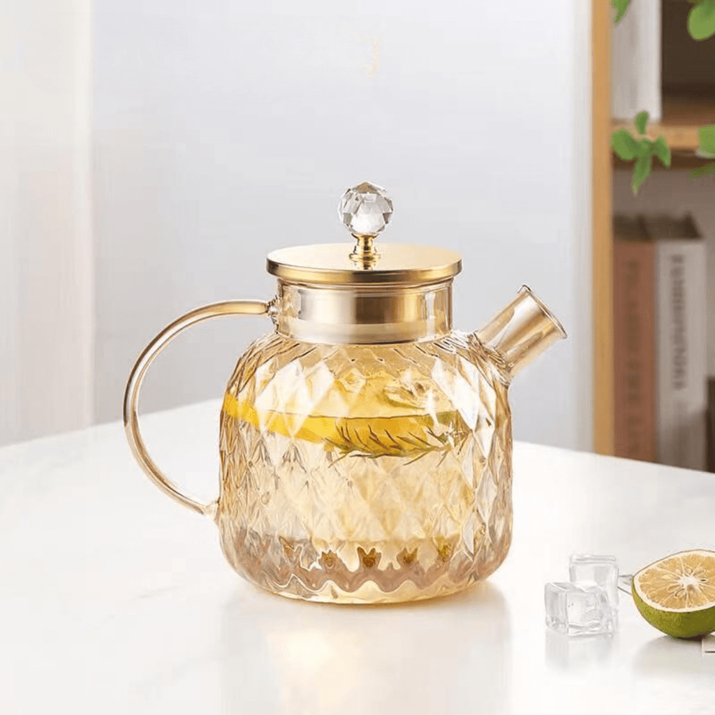 Multi-Purpose Borosilicate Glass Beverage Kettle With Lid