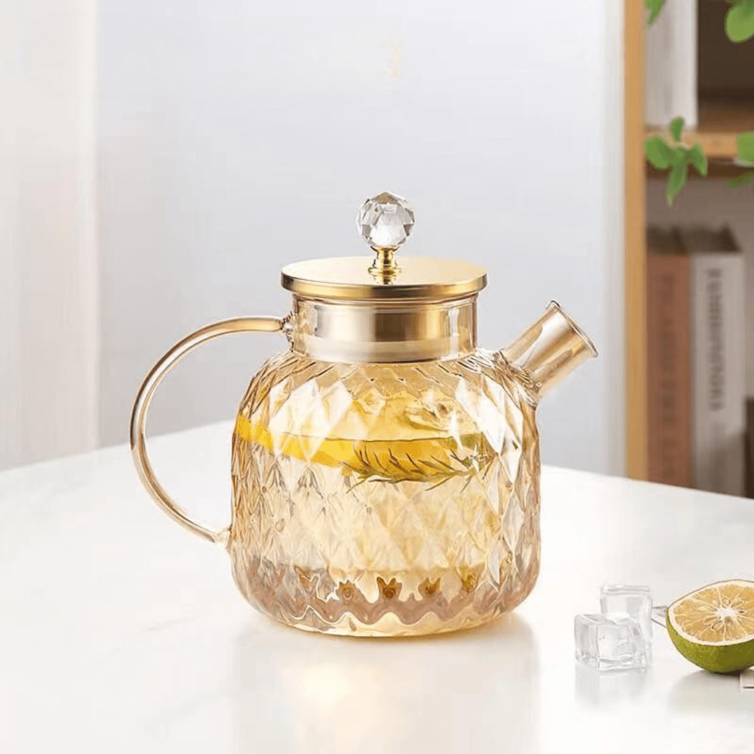 Multi-Purpose Borosilicate Glass Beverage Kettle With Lid