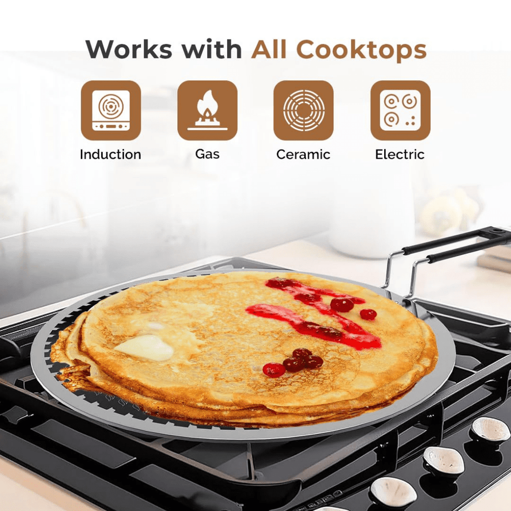 Tri-Ply Stainless Steel Honeycomb Non-Stick Tawa(23cm)