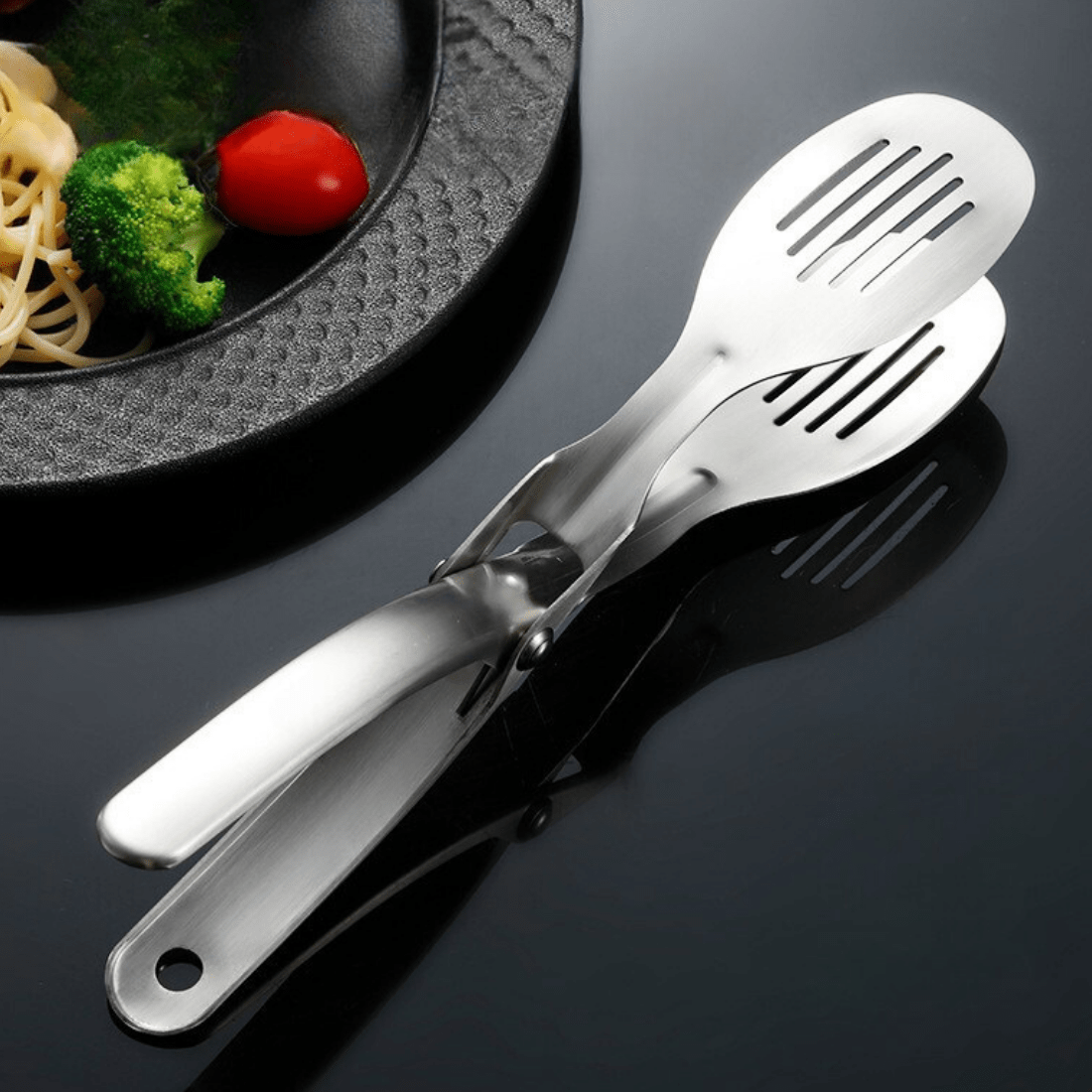 Multi-Purpose Stainless Steel Food Tong Clip