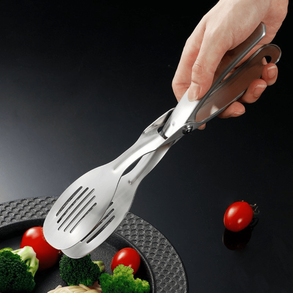 Multi-Purpose Stainless Steel Food Tong Clip