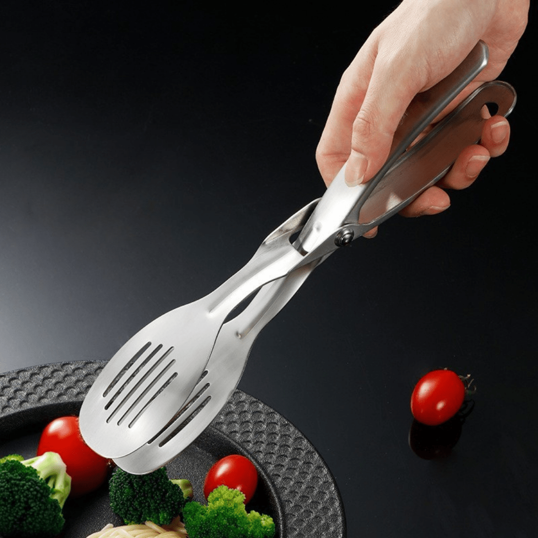 Multi-Purpose Stainless Steel Food Tong Clip