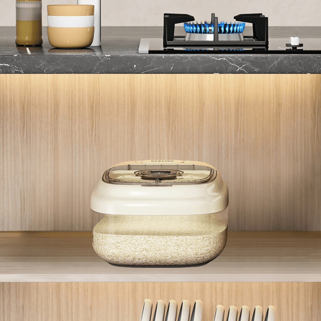Multipurpose Rice Food Storage Container with Airtight Sealing Lid(5Kg)