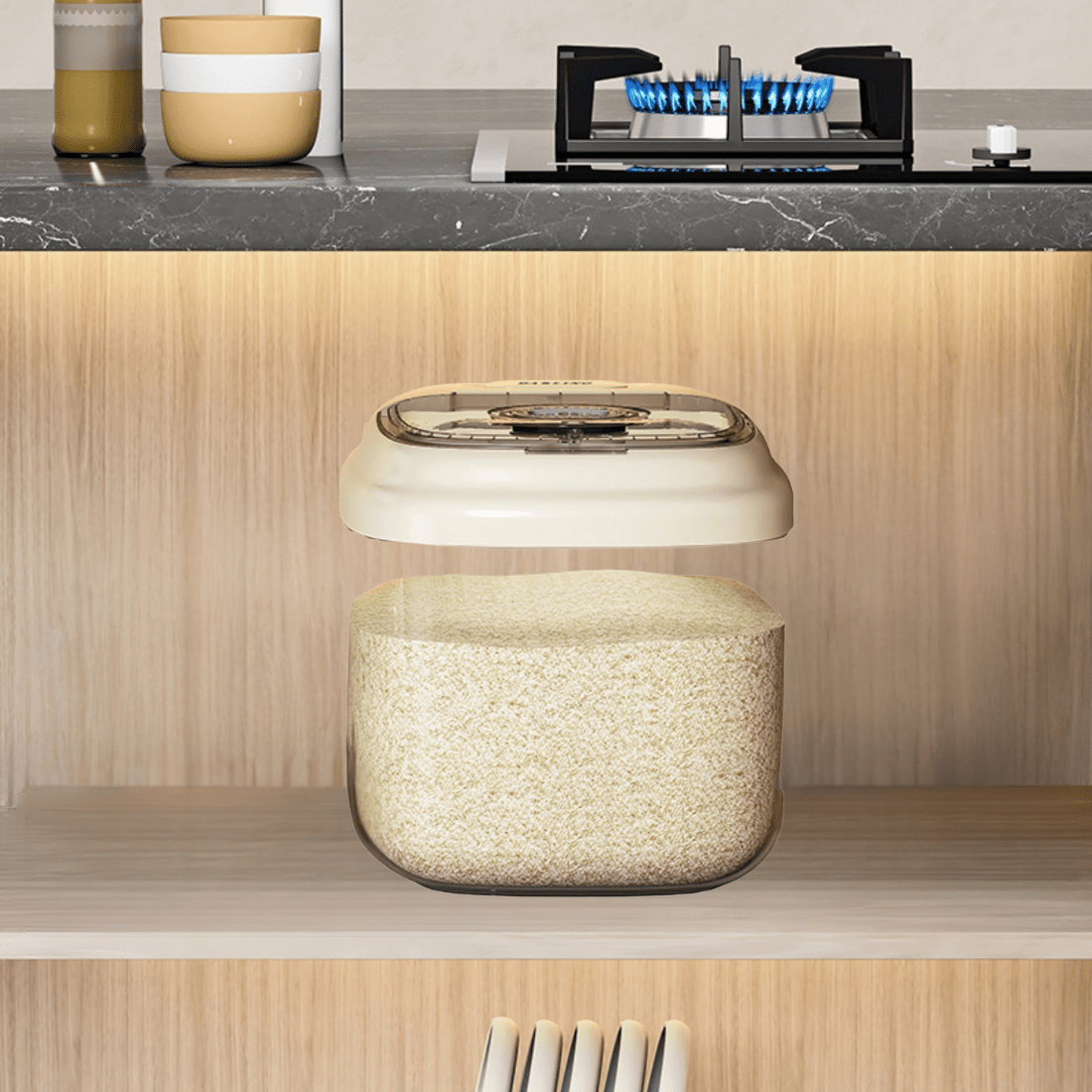 Multipurpose Rice Food Storage Container with Airtight Sealing Lid(10Kg)