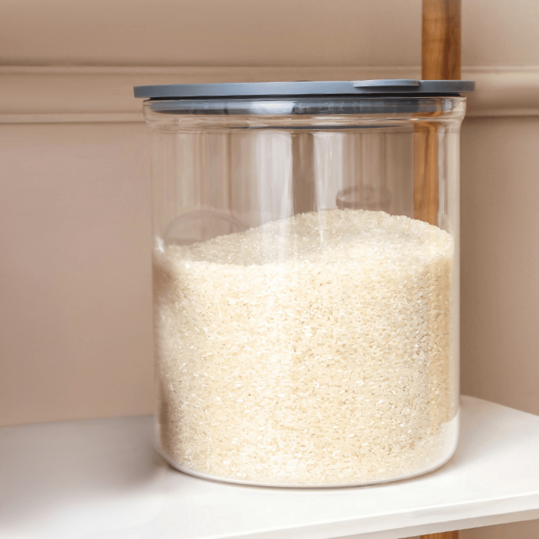 Multi-Purpose Transparent Borosilicate Food Storage Container with Airtight Lid(3.5Kg)