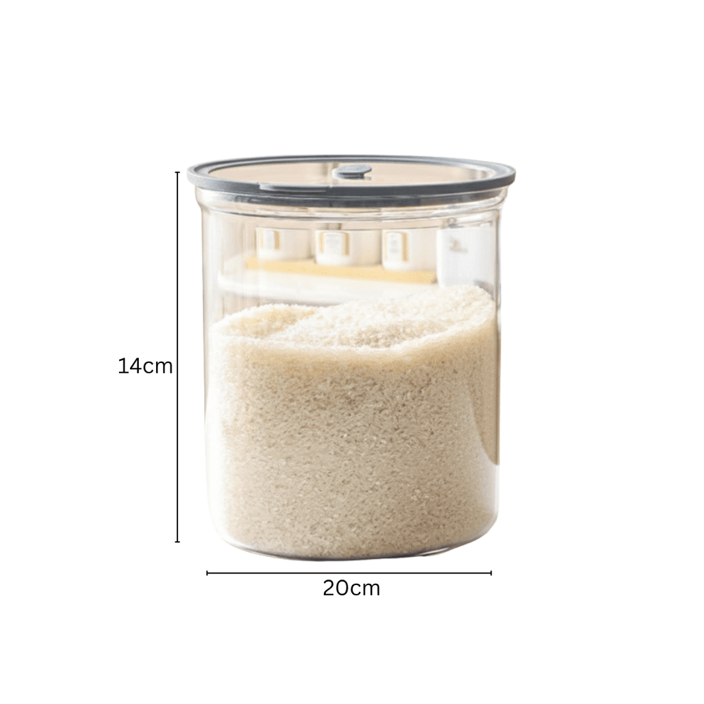 Multi-Purpose Transparent Borosilicate Food Storage Container with Airtight Lid(3.5Kg)