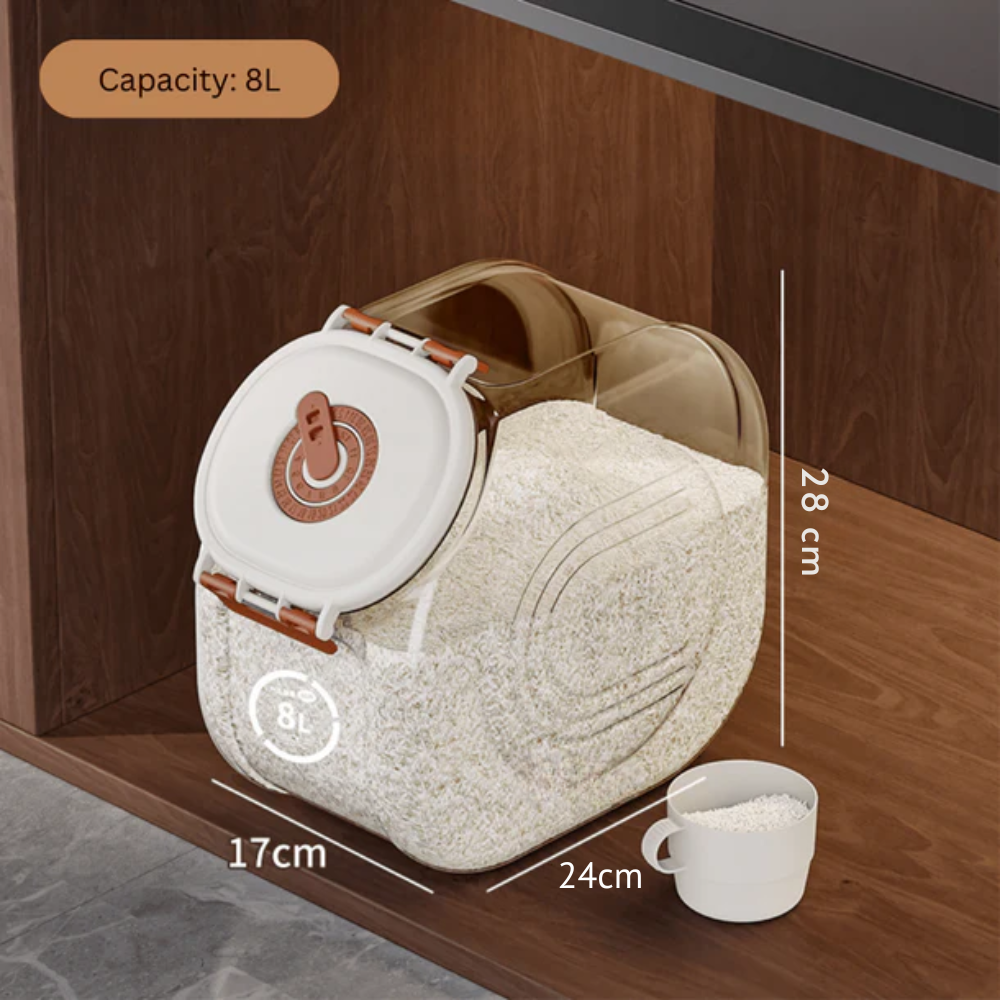 Moisture-Proof Airtight Container with Silicone Seal & Timer Dial