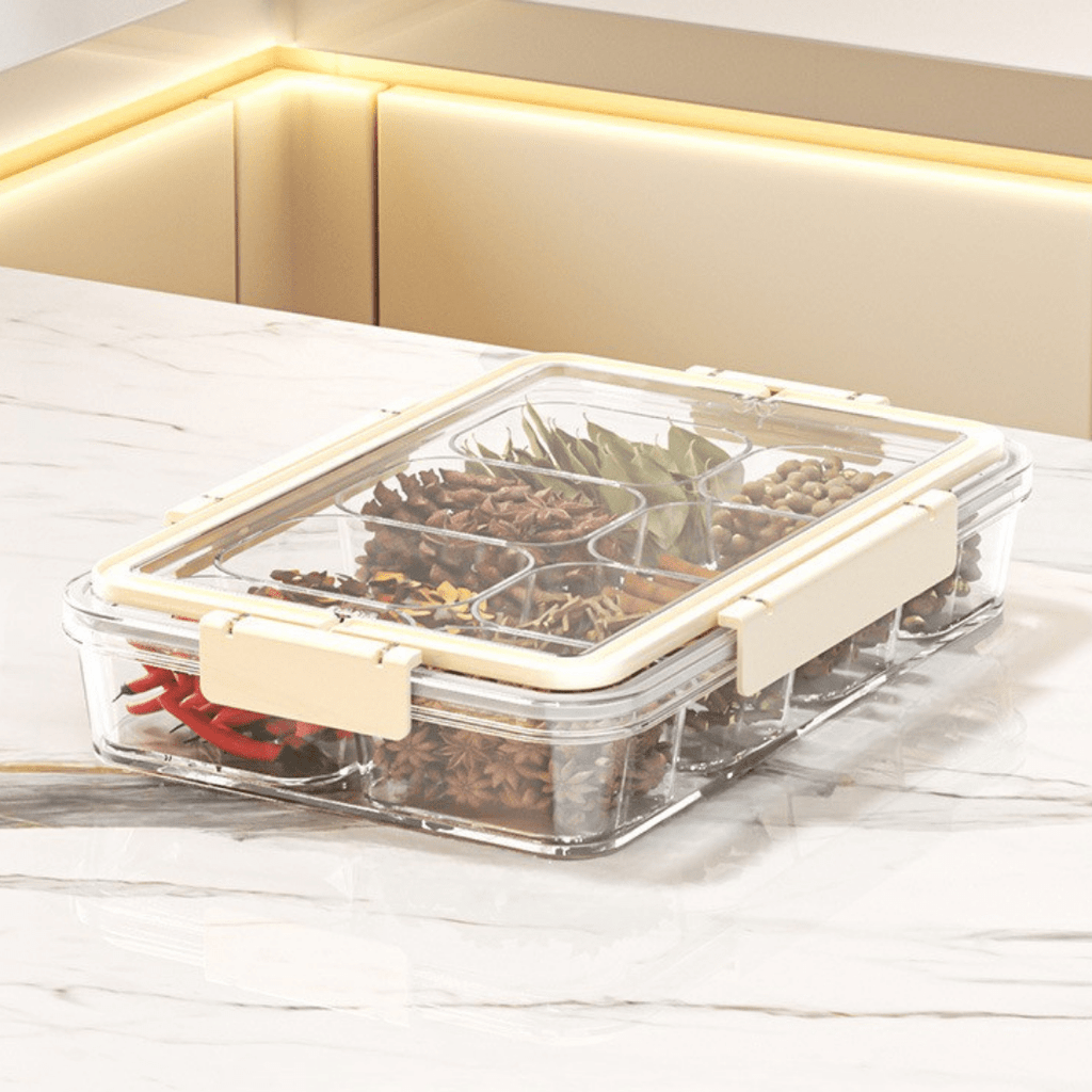 Portable Food Grade Multi-Compartment Storage Box