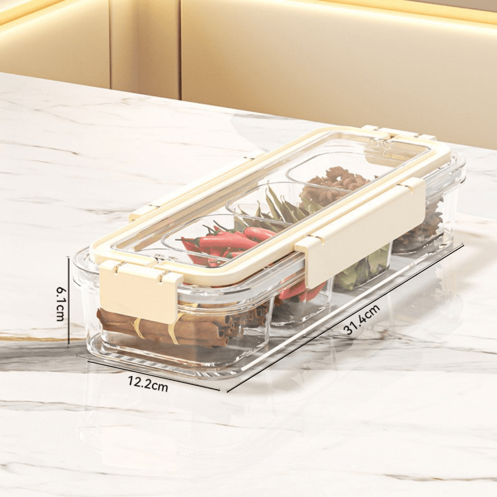 Portable Food Grade Multi-Compartment Storage Box