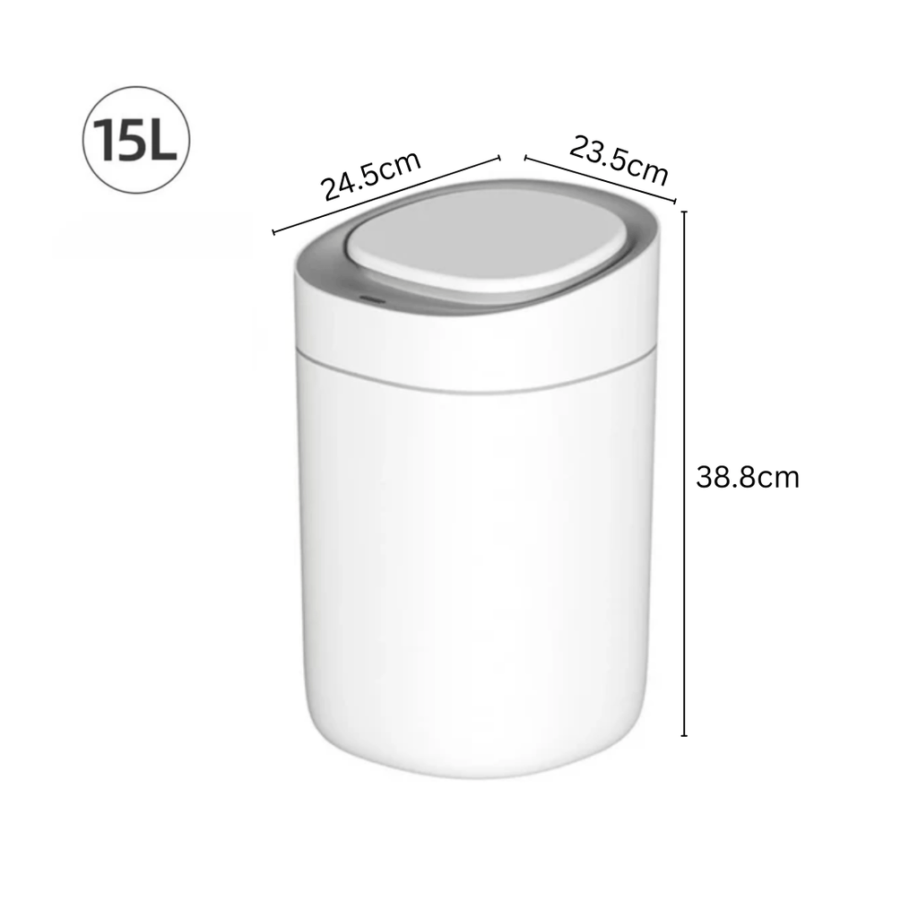 Elegant Floor Trash Can for Bathroom and Kitchen