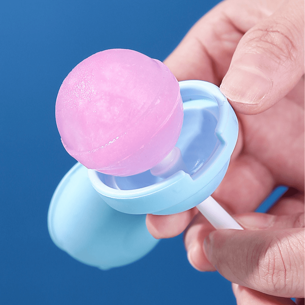Silicone Lollipop Ice Ball Mold with Food-Grade Lid