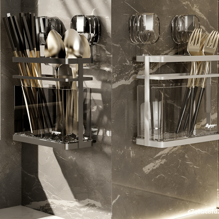 Multi-Purpose Suction Grip Spoon Organizer