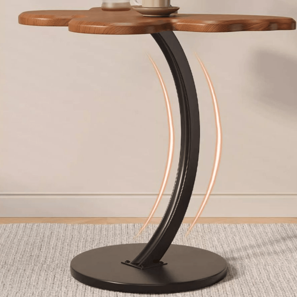 Multi-Purpose Metal Butterfly Bedside Table with Rounded Safe Corners (30cm)