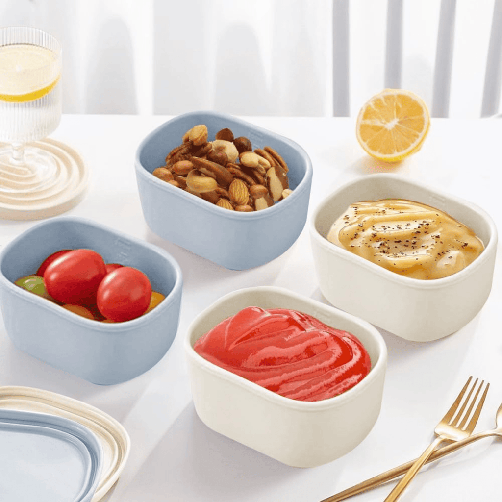 Multi-Use Silicone Food Storage Container with Lid for Daily Storage