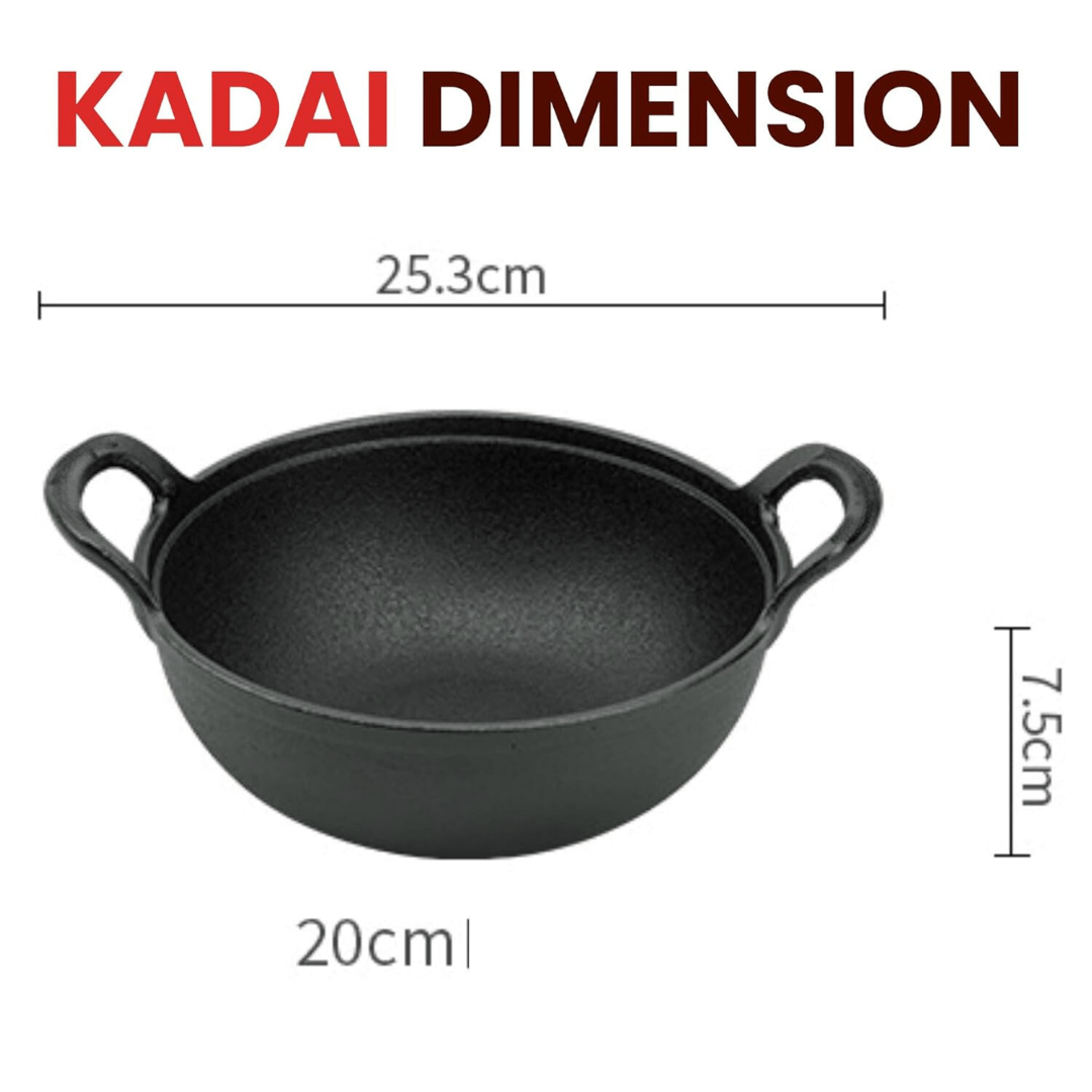 Cast Iron Gourmet Cooking Kadai