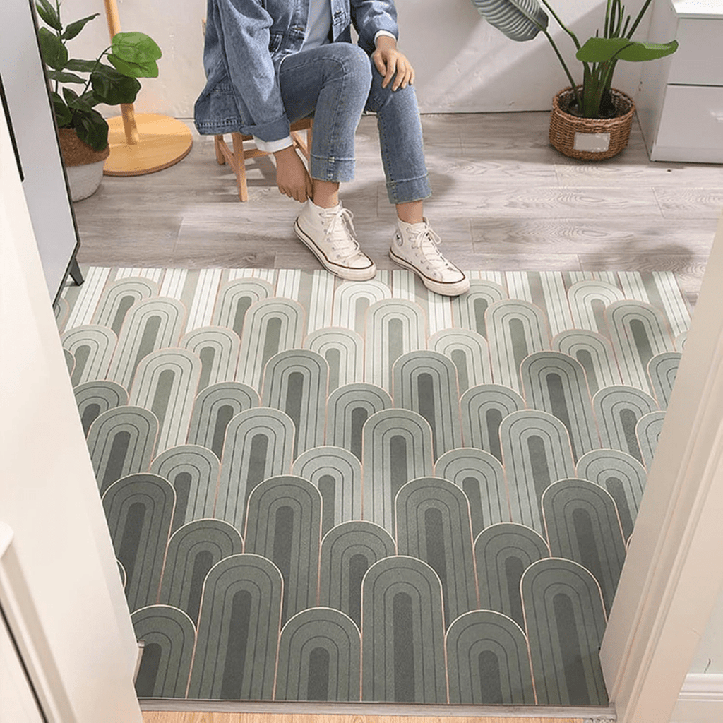 Non-Slip Cuttable Luxury Floor Mats (Green)