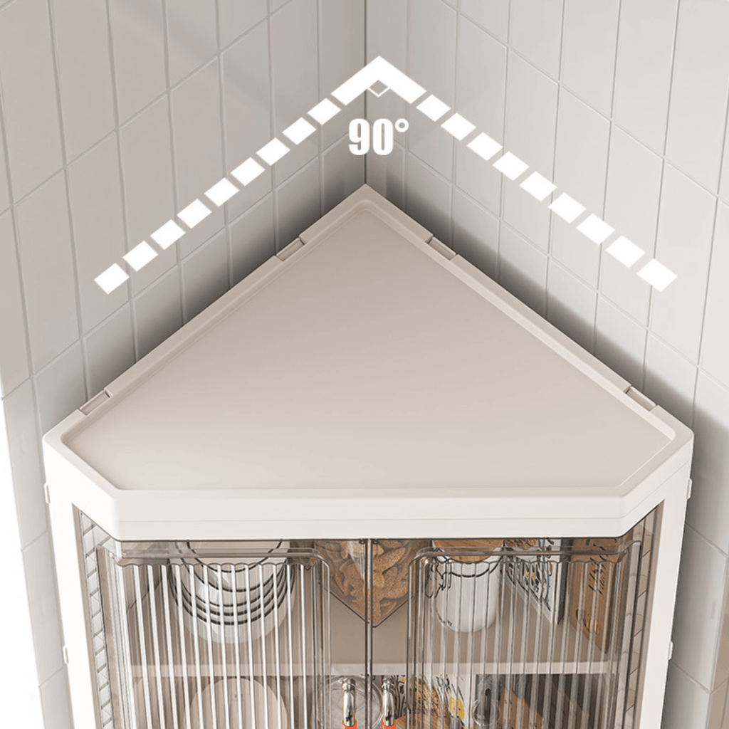 Multifunctional Plastic Triangle Corner Storage Cabinet