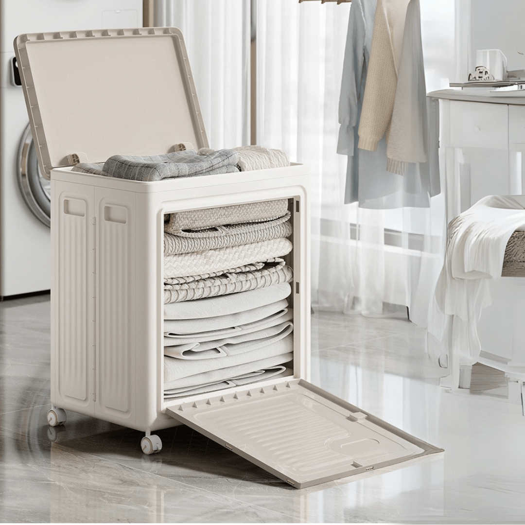 Space-Saving Multi-Functional Foldable Laundry Storage Basket (70L)