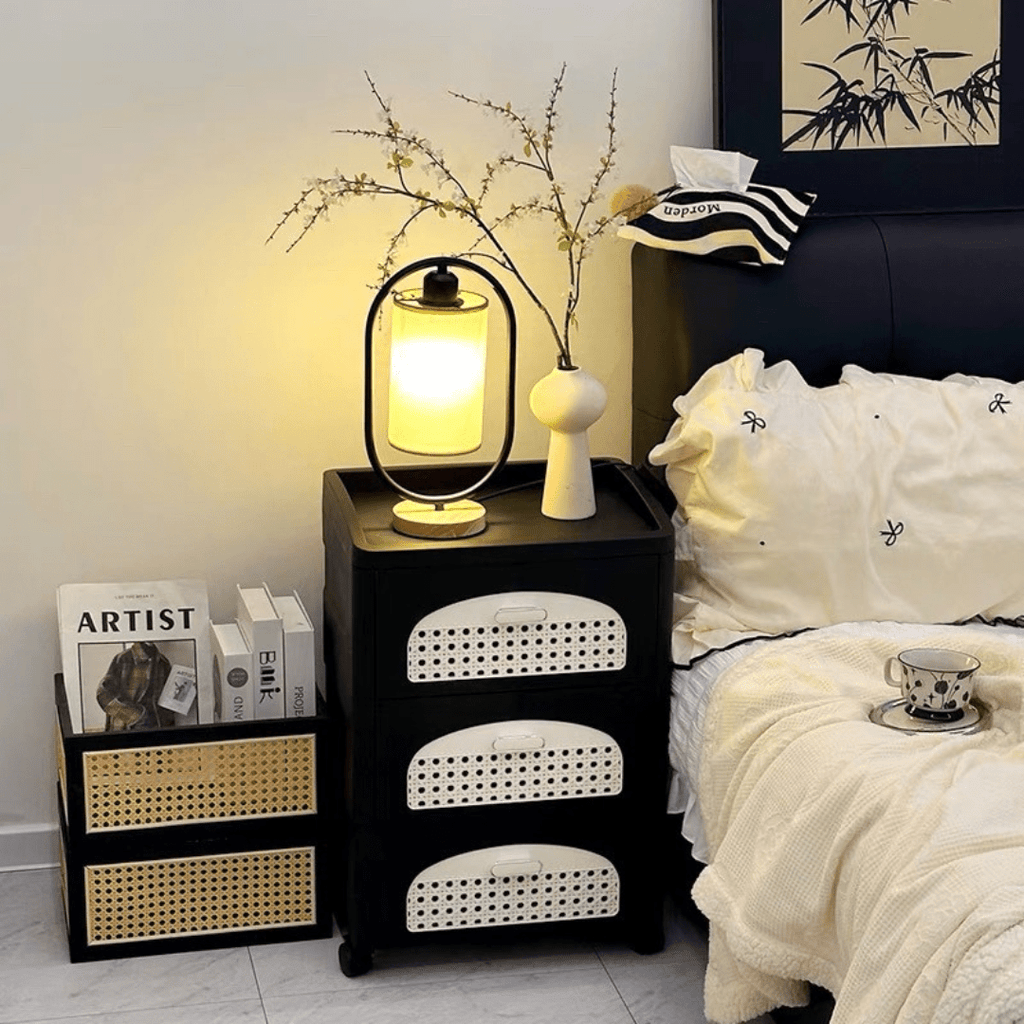 Multipurpose Movable Storage Drawer Cabinet With Wheels