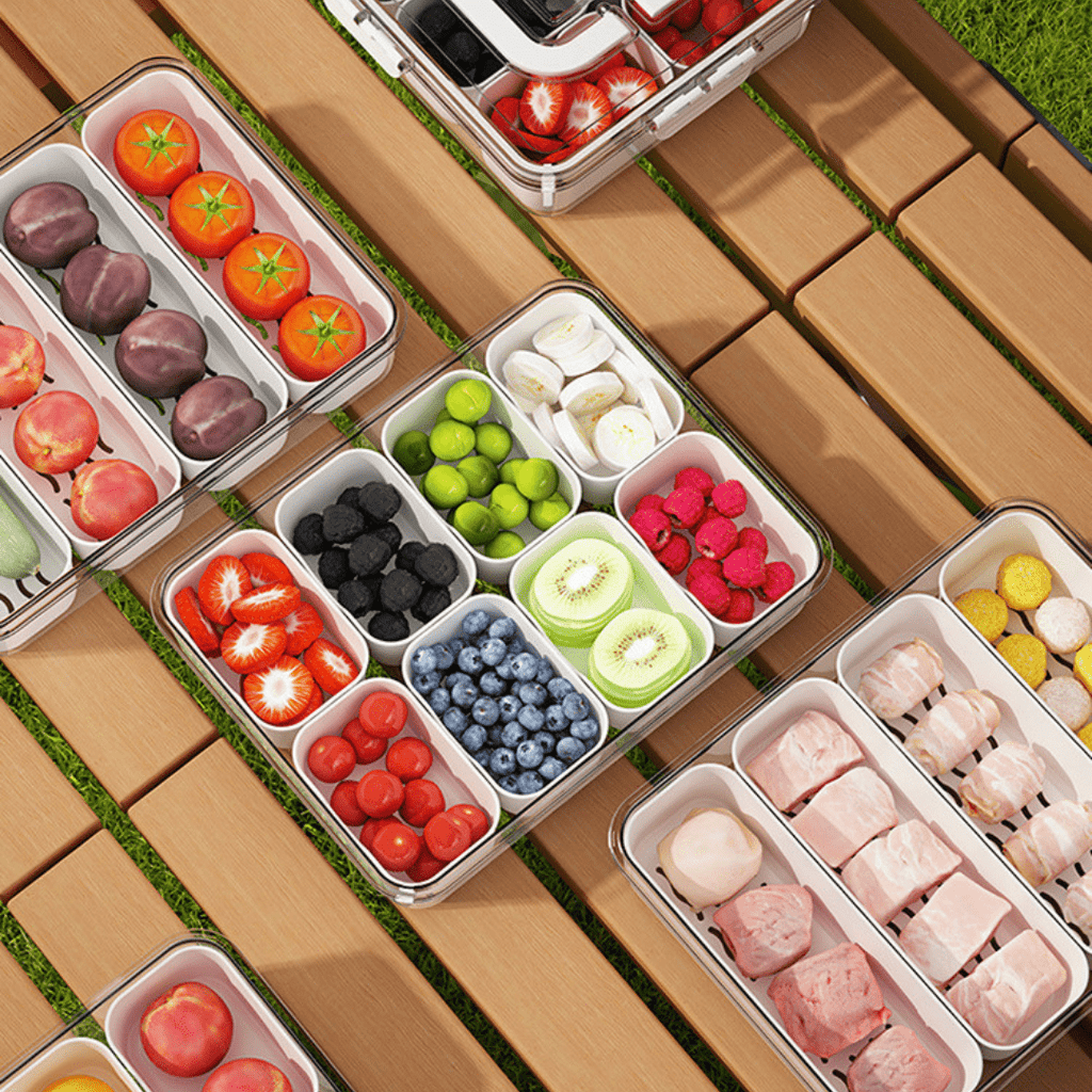 Portable Grid Food Storage Box
