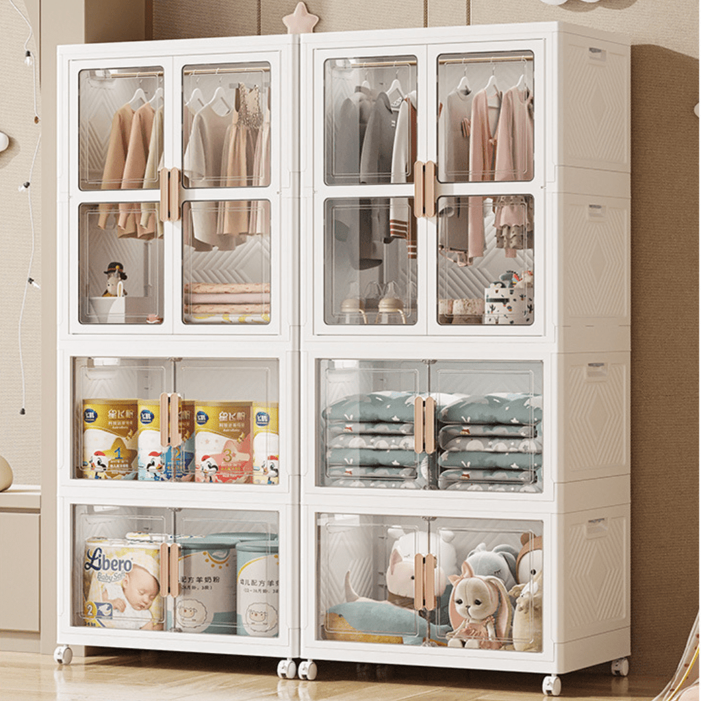 Multi-Purpose Portable Storage Cabinet with Wheels (70cm)