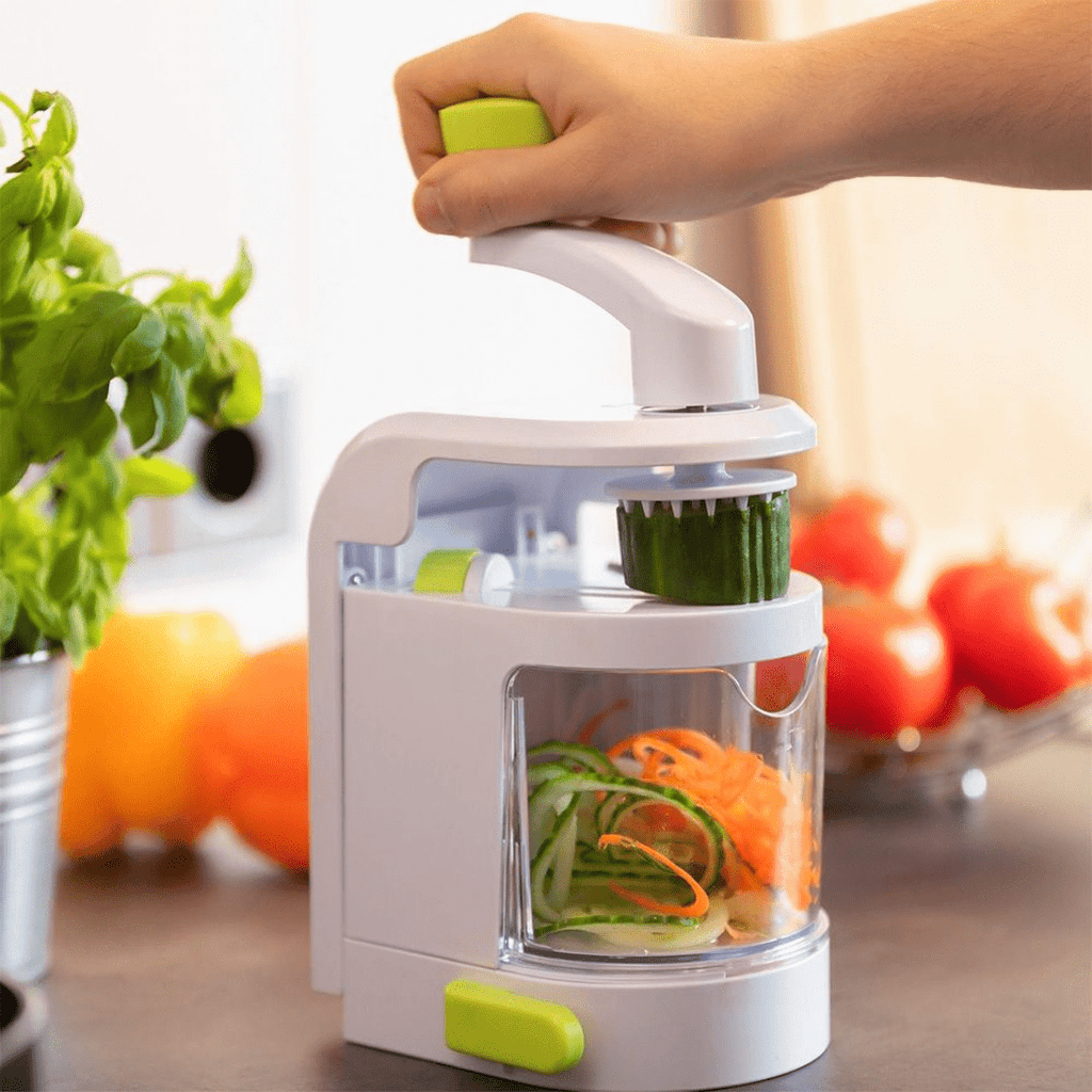 Multi-Functional Hand Crank Vegetable and Fruit Spiral Cutter (27cm)