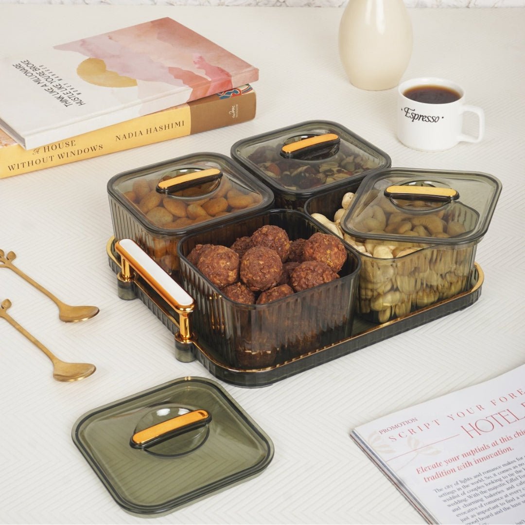 Luxury Serving Tray With Bowls