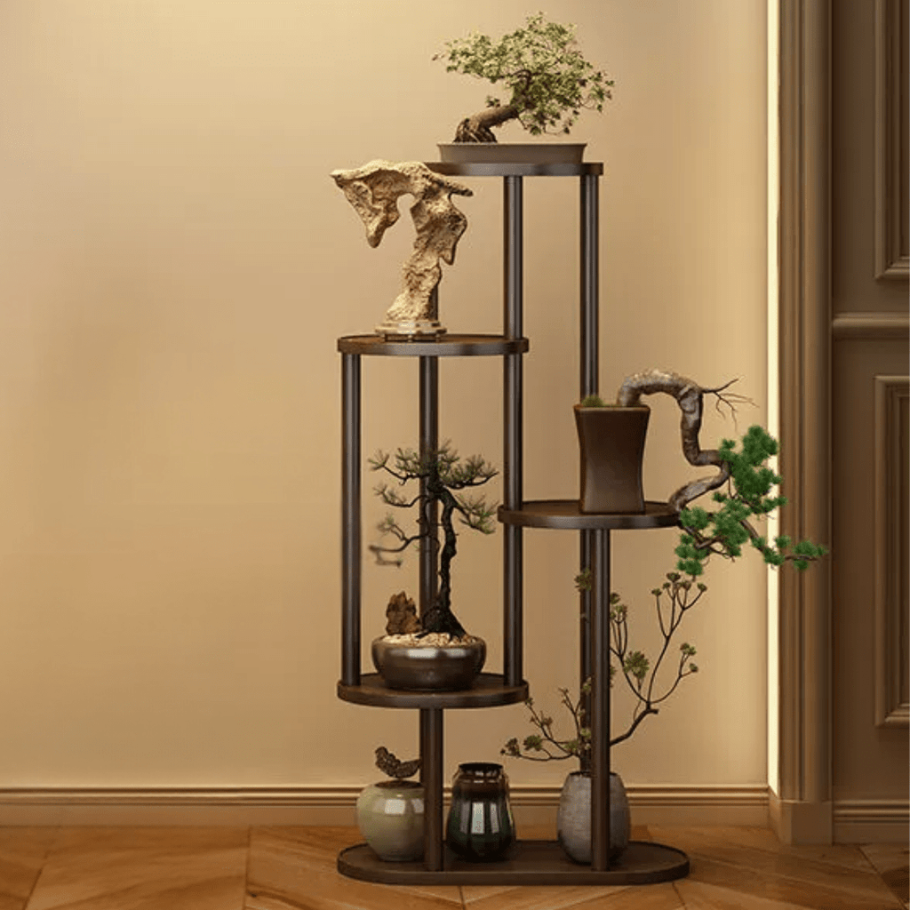 Multi-Layer Retro Design Wood Indoor Plant Stand
