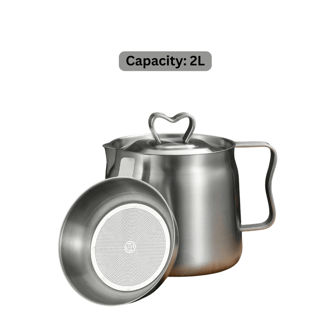 Multi-Purpose Stainless Steel Cooking Oil Strainer Pot