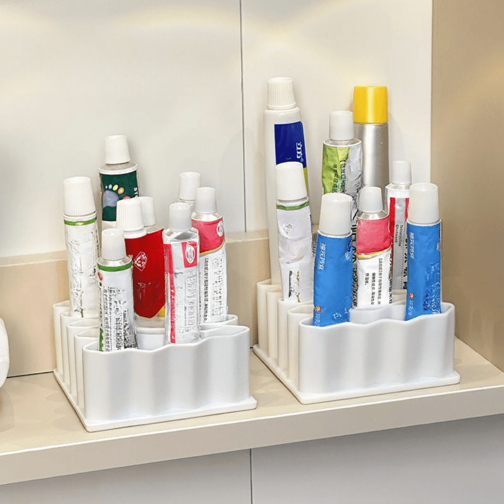 Multi-Purpose Wave Design Silicone Ointment Storage Organizer