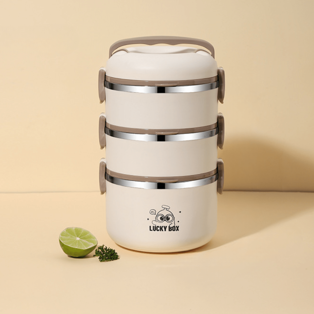 Multi-Compartment Stainless Steel Insulated Lunch Box