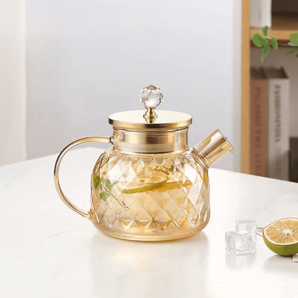 Multi-Purpose Borosilicate Glass Beverage Kettle With Lid