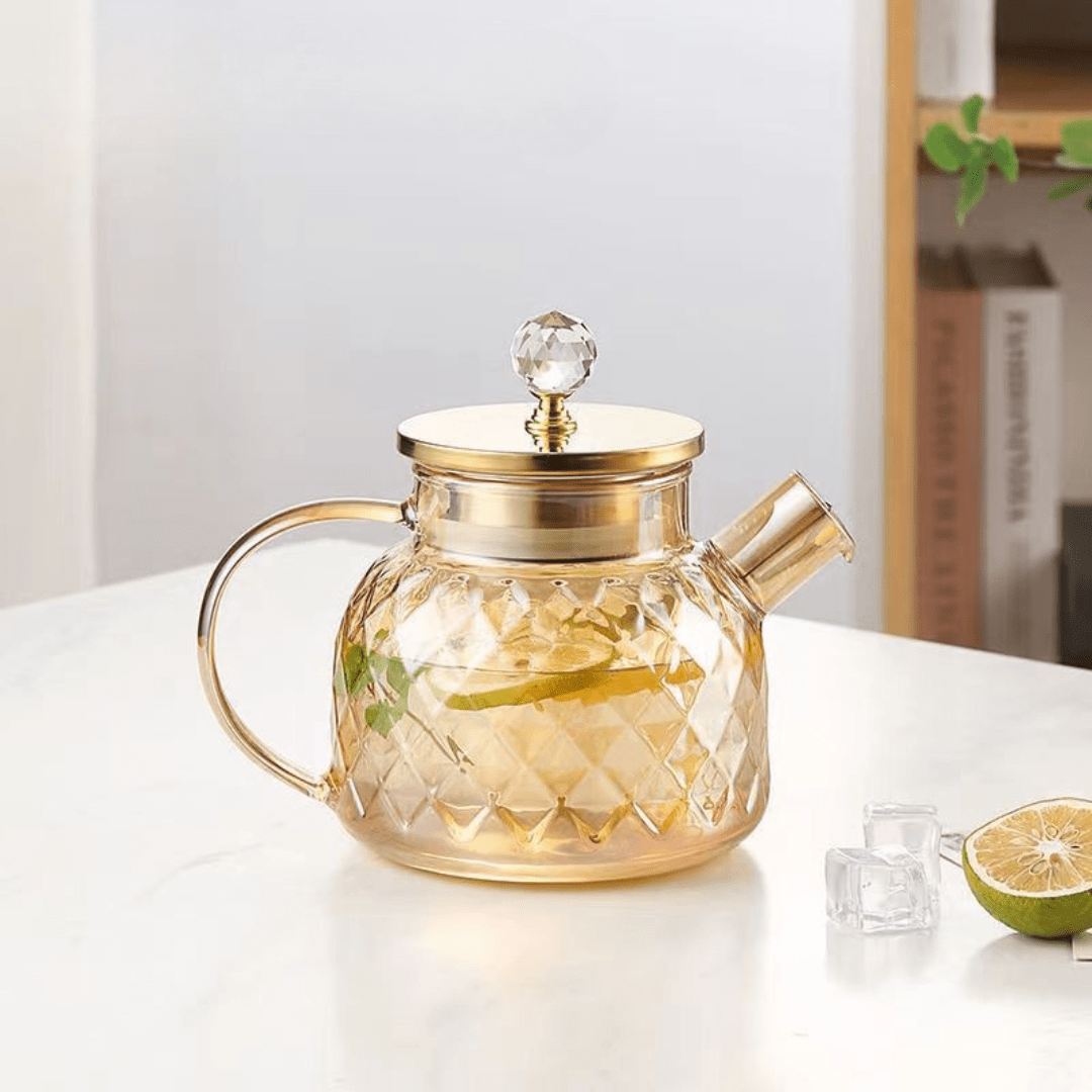 Multi-Purpose Borosilicate Glass Beverage Kettle With Lid