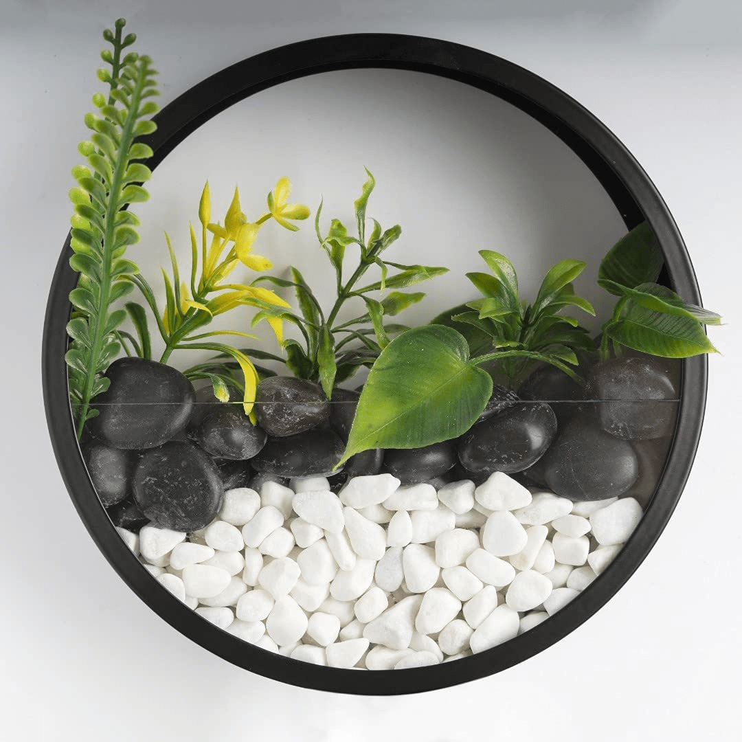 Modern Round Wall Mounted Planter for Hydroponic Plants(25cm)